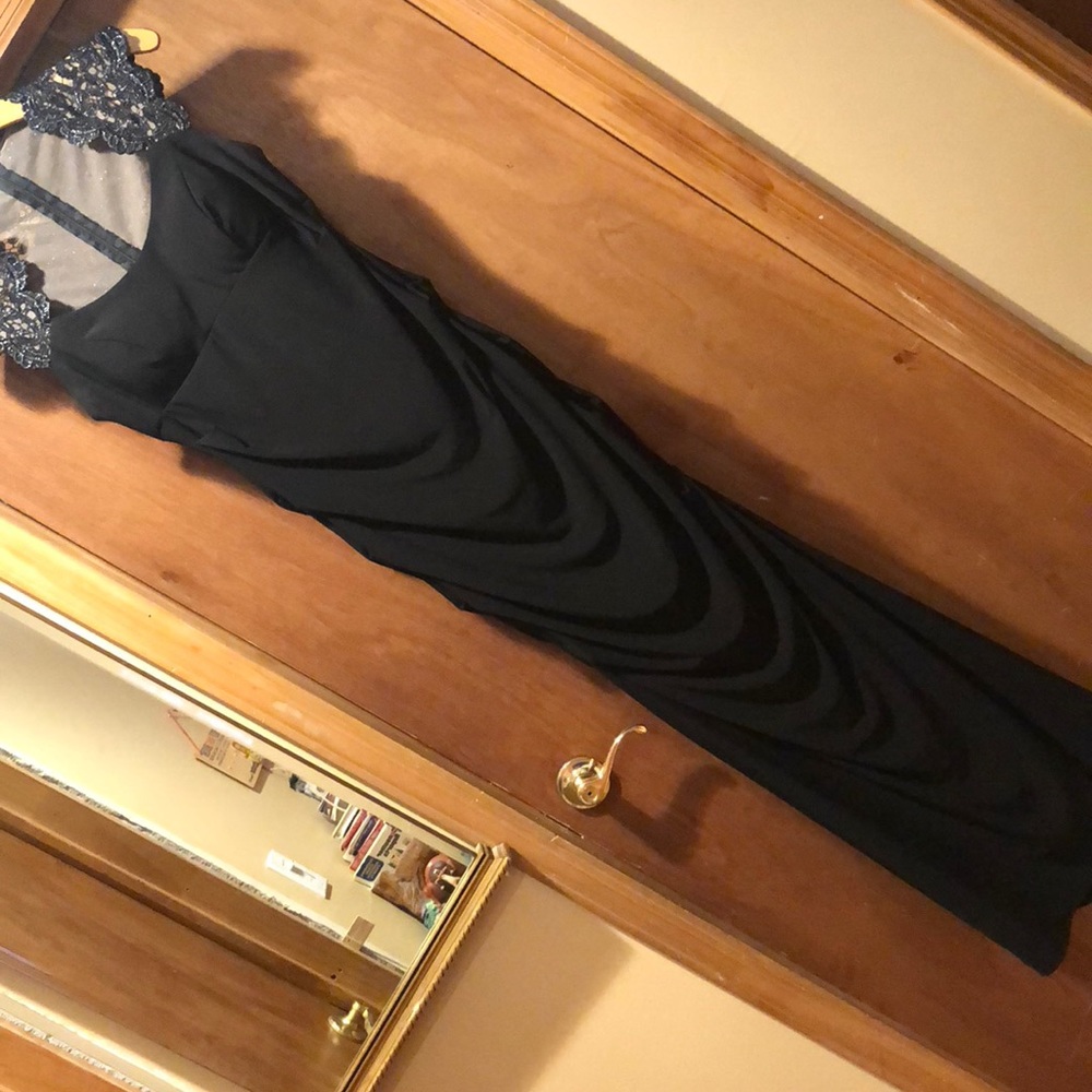Black evening gown